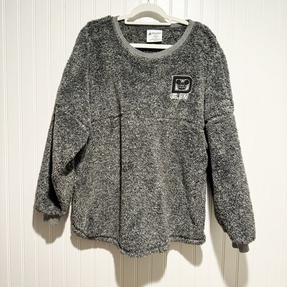 Walt Disney World Spirit Jersey Fuzzy Fleece Gray Size Medium - Picture 2 of 4